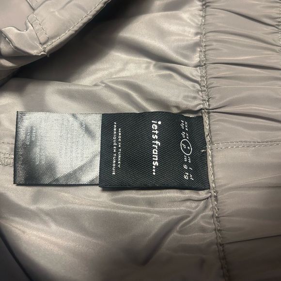 iets frans Y2K inspired rave silver shimmer skirt S - Picture 10 of 11